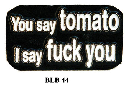 Belt Buckle BLB44 YOU SAY TOMATO